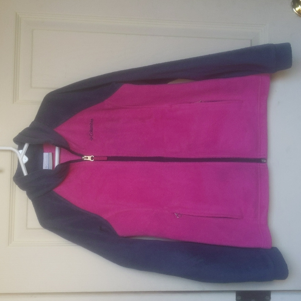 Columbia kids size M(10-12) Fushia & Navy